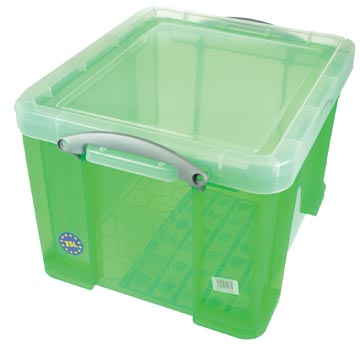 [UB35LGR] Really useful box boîte de rangement 35 l, vert transparent