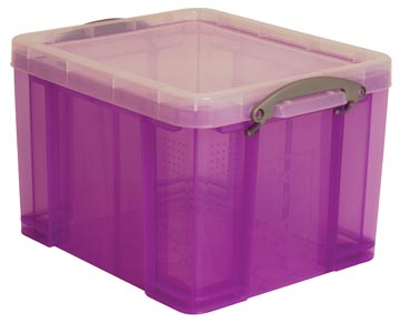 [UB35LPU] Really useful box boîte de rangemen 35 litres, pourpre transparent