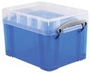 Really useful box boîte de rangement 3 litres, bleu transparent