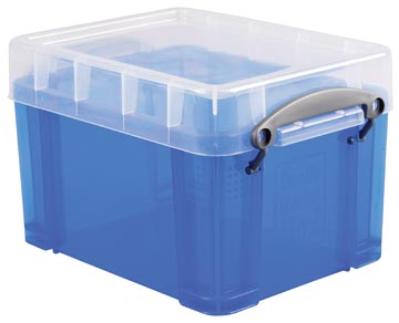 [UB3LCBL] Really useful box boîte de rangement 3 litres, bleu transparent