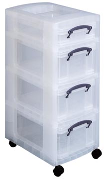 [UB3X9LC] Really useful box trolley avec 4 boîtes de rangement