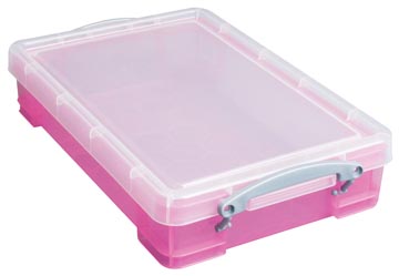 [UB4LPK] Really useful box boîte de rangement 4 litres, rose transparent