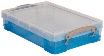 [UB4LTB] Really useful box boîte de rangement 4 litres, bleu transparent