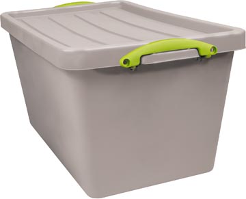 [UB56R] Really useful box recycled boîte de rangement 56 l, emboîtable, gris