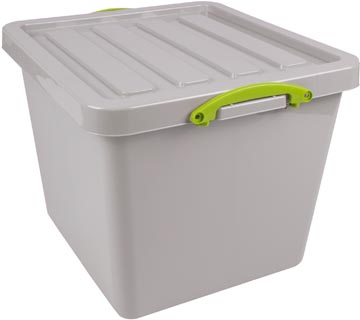 [UB60R] Really useful box recycled boîte de rangement 60 l, emboîtable, gris