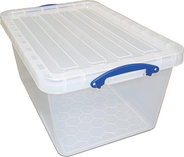 [UB61C] Really useful box boîte de rangement 61 l, emboîtable, transparent