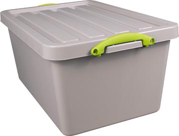 [UB61R] Really useful box recycled boîte de rangement 61 l, emboîtable, gris