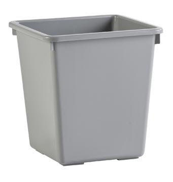 [VB00475] V-part poubelle à papier en cône 27 l, gris