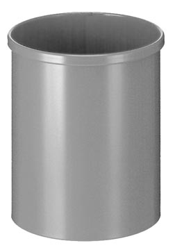 [VB00564] V-part poubelle ronde à papier 15 l, aluminium