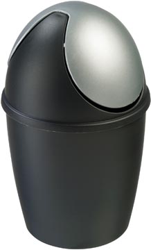 [VB01663] Sunware poubelle de table tiglio 1,5 l, gris et noir