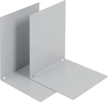 [VB02474] V-part bloc-livres métal, lot de 2 pièces, gris