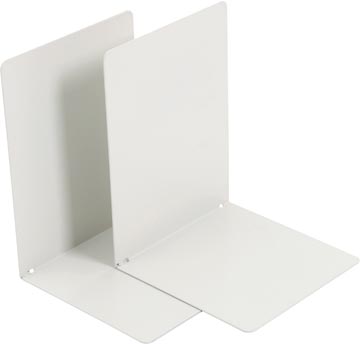 [VB0Z498] V-part bloc-livres métal, lot de 2 pièces, gris clair