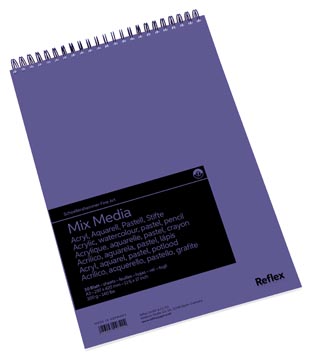 [VF54287] Schoellershammer mix media papier, a3, 300 g/m², bloc à spirale de 30 feuilles