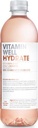 Vitamin well eau vitaminée rhubarb & strawberry, bouteille de 0,5 l, paquet de 12 pièces
