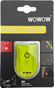 [W014121] Wowow magnetlight lumière, 4 leds rouge, avec fermeture magnétique, avec piles
