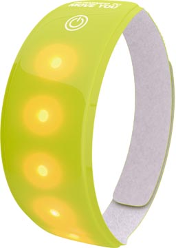 [W014141] Wowow bande lumière, 5 leds rouge, avec fermeture velcro, avec piles