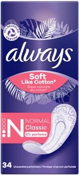 [0567547] Always soft like cotton protège-slip normal classic, paquet de 34 pièces