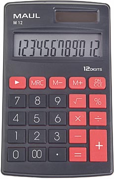 [7261490] Maul calculatrice de poche m12, noir