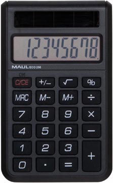 [7268290] Maul calculatrice de poche eco 250, noir