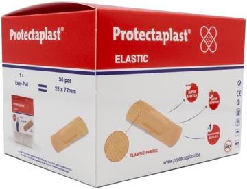 [8121PD5] Protectaplast tear & wear elastic easy-pull, ft 25 x 72 mm, 5 x 36 pièces