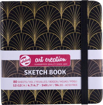 [9314154] Talens art creation cahier de croquis, art deco, 12 x 12 cm