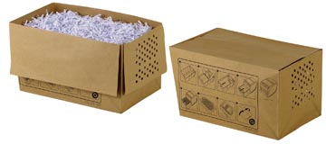 [1765028] Rexel sacs recyclable pour destructeur 20 l, pour auto+80x, paquet de 20 sacs