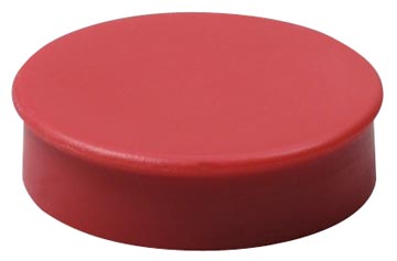 [1901449] Nobo aimants diamètre de 30 mm, rouge, blister de 4 pièces