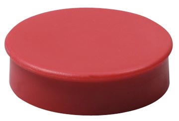 [1901452] Nobo aimants, diamètre 38 mm, rouge, blister de 4 pièces