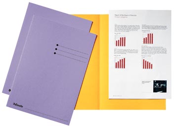 [2113412] Esselte chemise de classement lilas, carton de 180 g/m², paquet de 100 pièces
