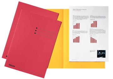[2113415] Esselte chemise de classement, rouge, carton de 180 g/m², paquet de 100 pièces