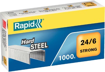 [2485590] Rapid agrafes 24/6, acier, boîte de 1.000 agrafes