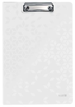 [4199001] Leitz wow plaque à pince avec couverture, ft a4, blanc
