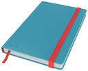 Leitz cosy carnet de notes avec couverture dûre, pour ft a5, quadrillé, bleu