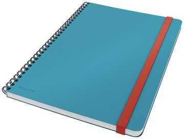 [448461] Leitz cosy carnet de notes spiralé, pour ft b5, quadrillé, bleu