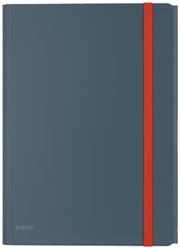 [4619089] Leitz cosy chemisa à élastiques à 3 rabats, avec pochette à fermeture à bouton-pression, en pp, gris