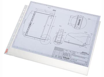 [552300T] Esselte pochettes perforée paysage, paquet de 50 pièces
