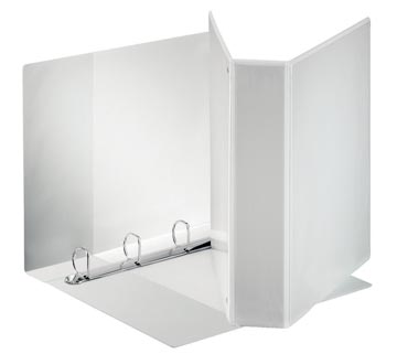 [55299] Classeur à anneaux personnalisable standard esselte, ft a4 maxi, 4 anneaux en d de 50 mm, blanc