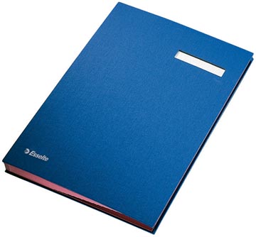 [621063] Esselte signataire, ft a4, 20 compartiments, bleu