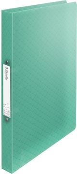 [626243] Esselte colour'breeze classeur à anneaux, 2 anneaux, pp, ft a4, avec farde souple, vert