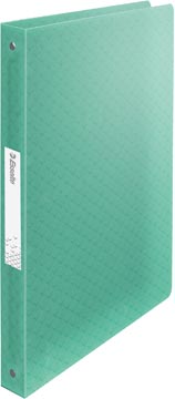 [626248] Esselte colour'breeze classeur à anneaux, 4 anneaux, pp, ft a4, avec farde souple, vert