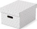 Esselte home boîte à archives,  ft 26,5 x 36,5 x 20,5 cm, blanc, paquet de 3 pièces