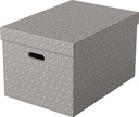 Esselte home boîte à archives,  ft 35,5 x 51 x 30,5 cm, gris, paquet de 3 pièces