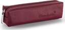 Pencil case bombata classic burgundy red