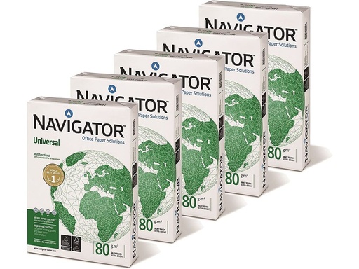[HNAV08001] X 1 carton de 2500 feuilles papier navigator 80g REF 490