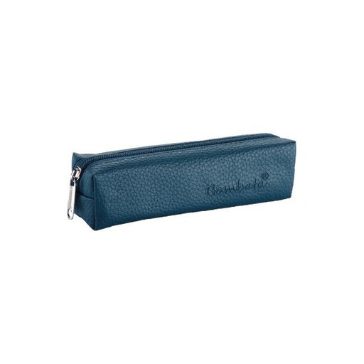 [H4PE00713/25] Pencil case bombata classi teal blue