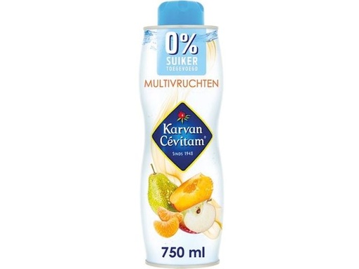 [11486] Karvan cévitam sirop, bouteille de 60 cl, 0% suiker, multifruit