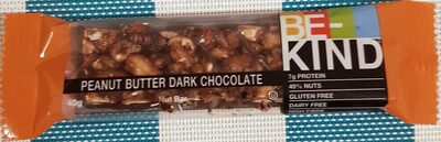 [15469] Be-kind barre peanut butter dark chocolate, 40 g, paquet de 12 pièces