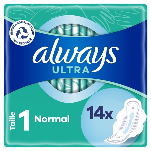 [1971216] Always ultra serviettes hygiéniques normal, paquet de 14 pièces