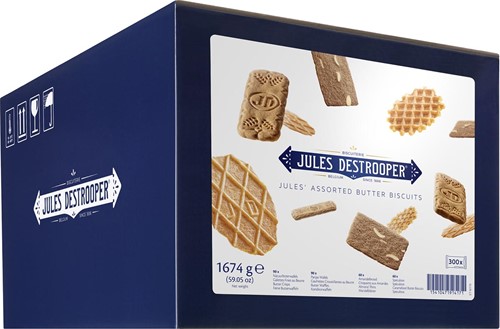 [48442] Jules de strooper biscuits, jules' assorted butter biscuits, boîte de 300 pièces