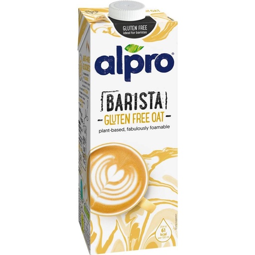 [65008] Alpro barista lait d'avoine sans gluten, 1 l, paquet de 8 pièces